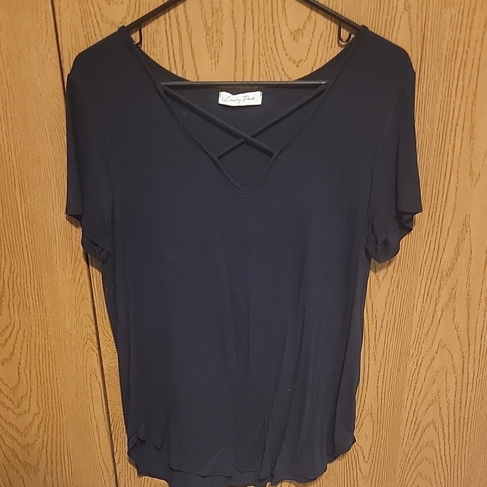 Navy Blue Women Top by Daisy Fuentes
